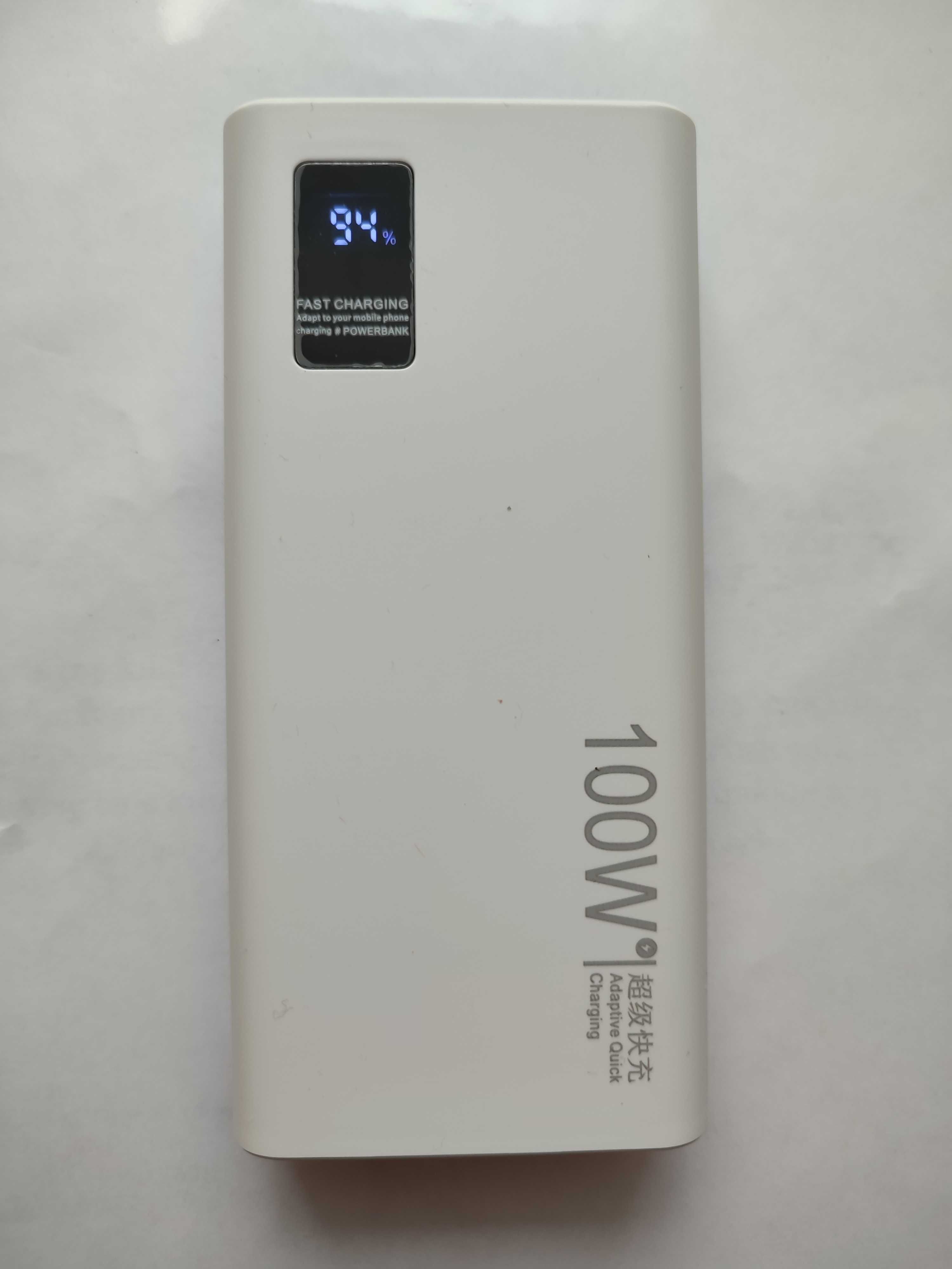 PowerBank 30000 mAh/100W- Szybkie Ładowanie, Biały, NOWY !!!