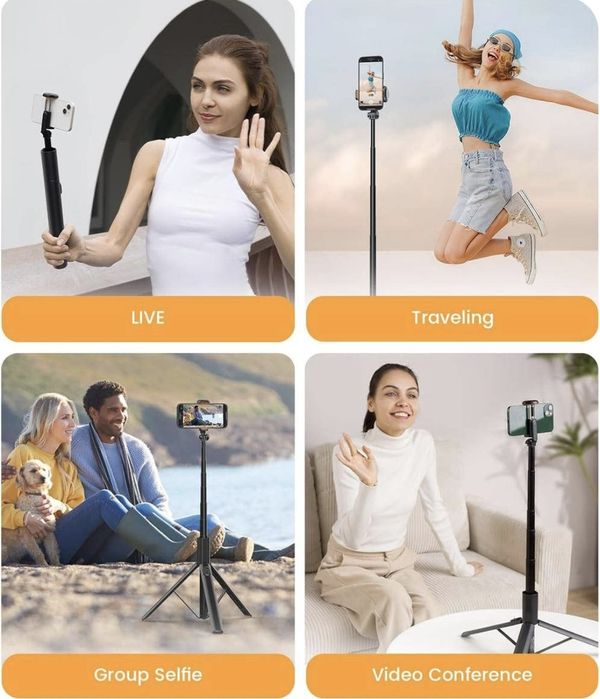 ANXRE 71"/180 см штатив для телефону, монопод, висувна селфі-палиця NT
