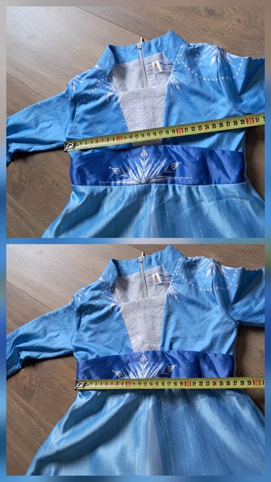 Elsa frozen kraina lodu sukienka strój przebranie 110-116