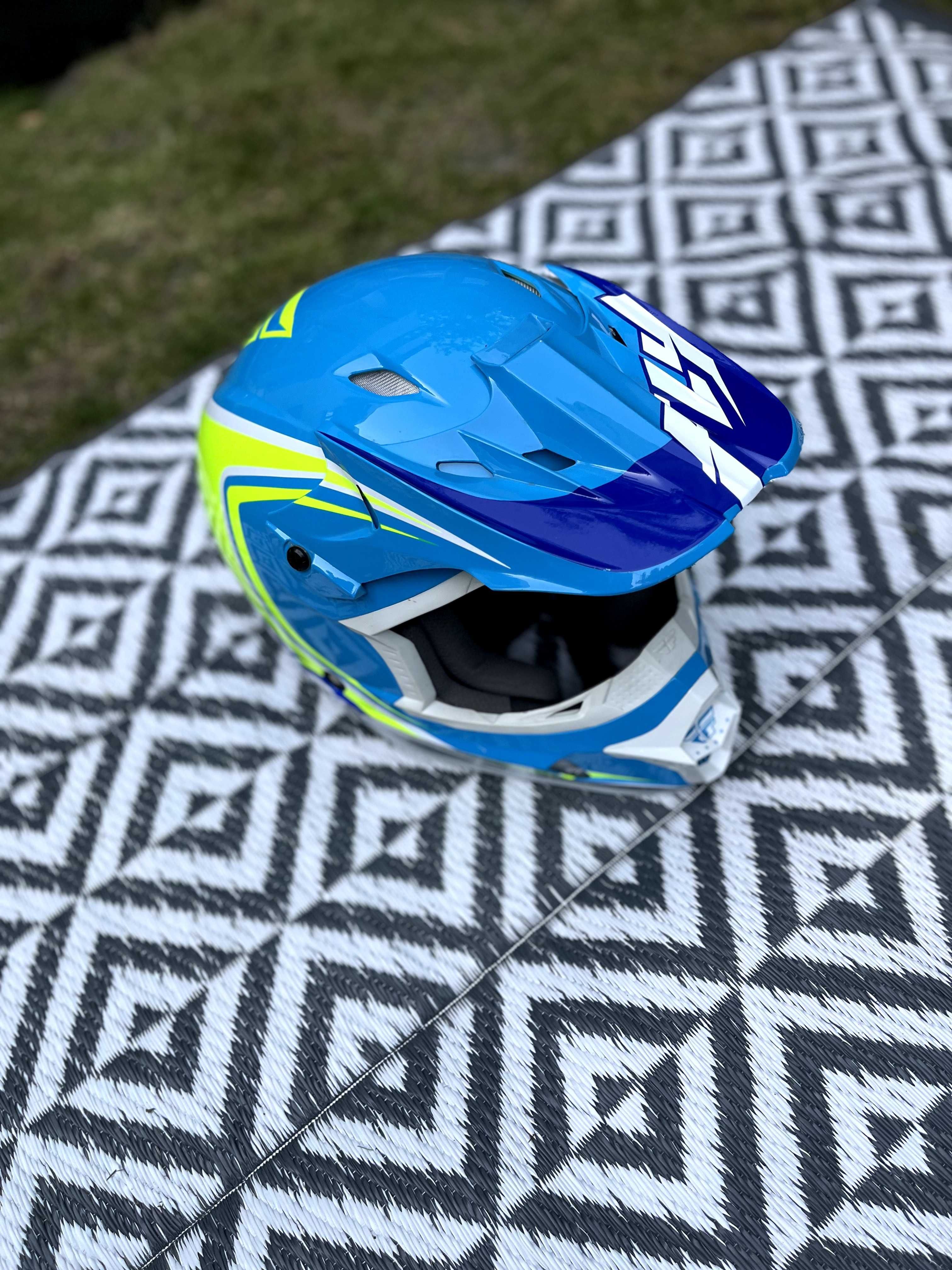 Kask Enduro/Cross - Fly Racing Kinetic -PRAKTYCZNIE NOWY /2 razy użyty