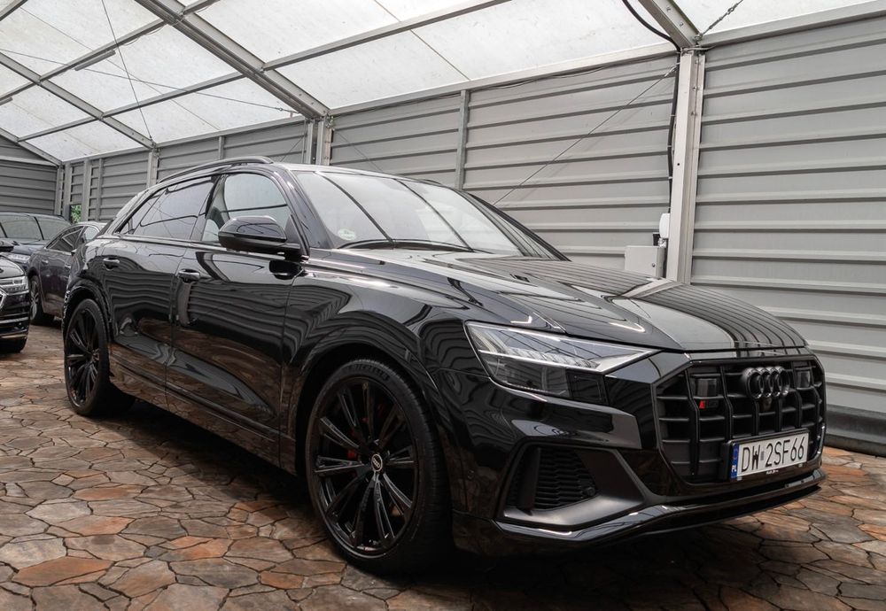 SQ8 V8 507 KM Black & Exclusive I Salon Polska, Gwarancja, Pełna Opcja