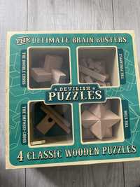 Drewniane puzzle klocki 3D