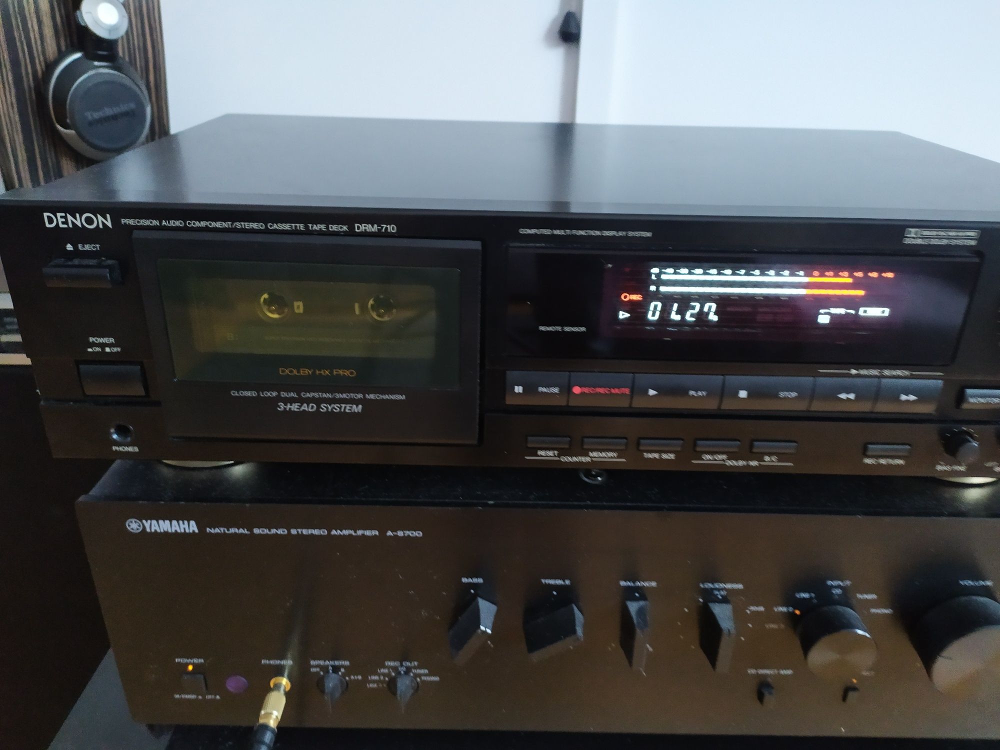 Magnetofon Denon DRM 710+ pilot przegląd