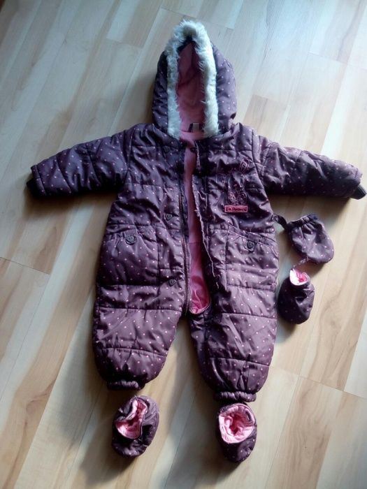 Kombinezon jesienno  zimowy r 74 cool club + czapki