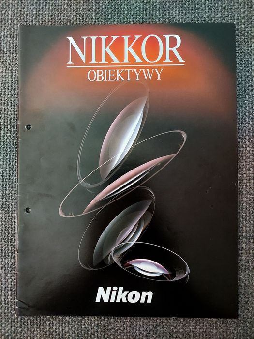 Nikon obiektywy Nikkor zestaw 6 folderów
