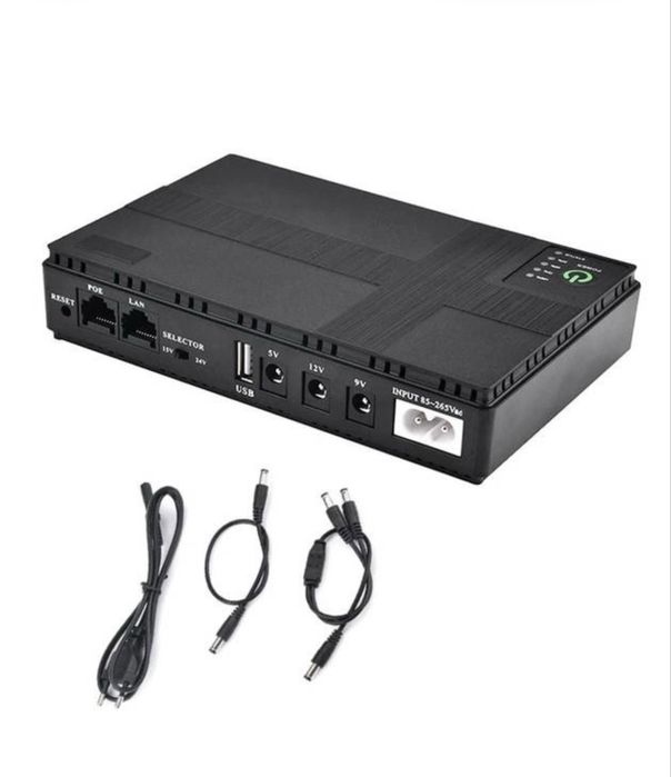 Безперебійник для роутера , ДБЖ  UPS 10400mAh 18W (DC5/9/12V)