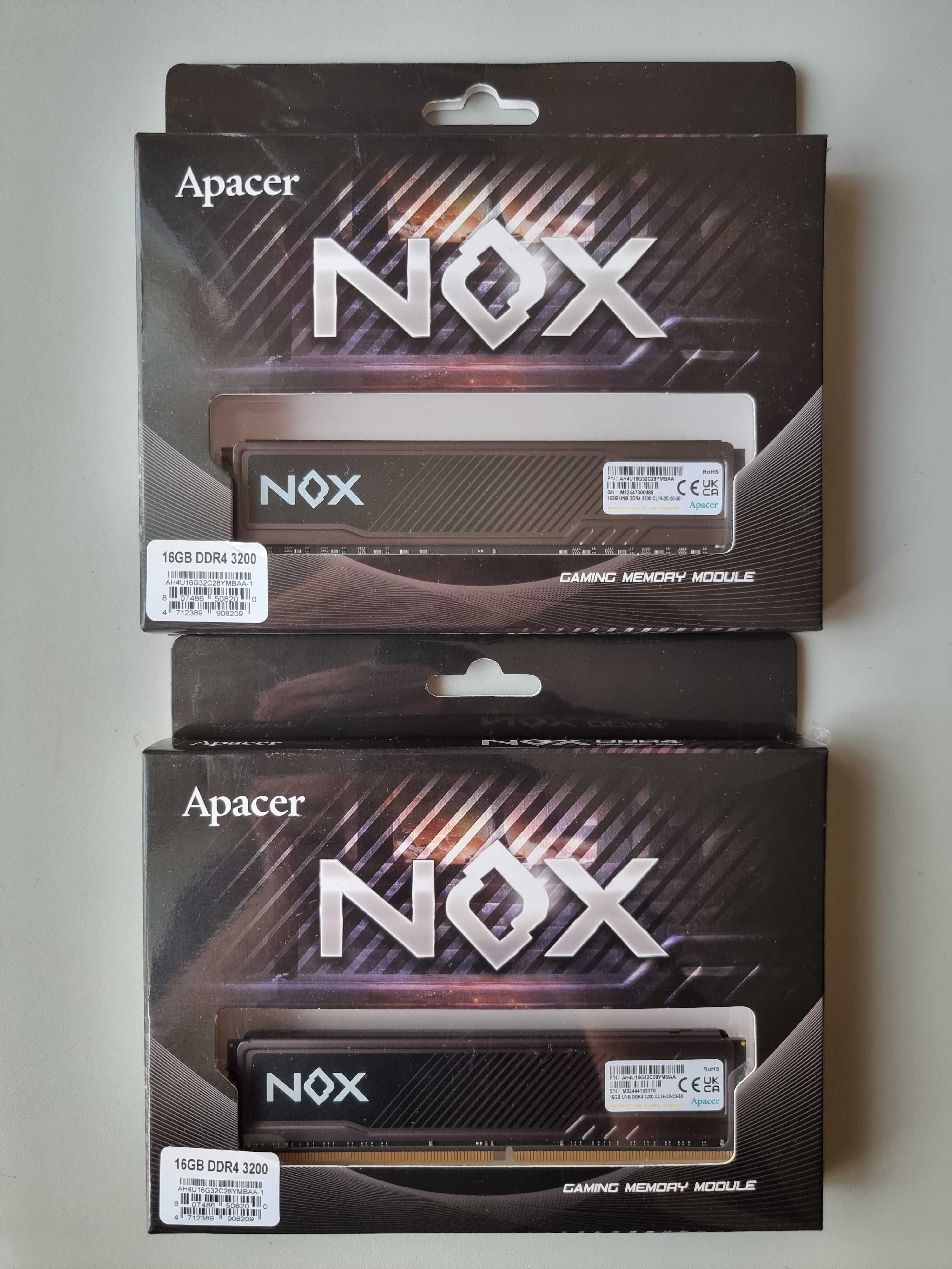 Комплект пам'яті Apacer NOX DDR4 (2x16Gb) 32GB/3200MHz/CL16