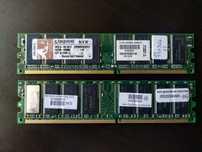 Kingston e VData Kit 2 Memórias RAM DDR400 512MB