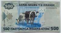 Banknot - Rwanda (Ruanda) 500 Francs - 2013 rok UNC