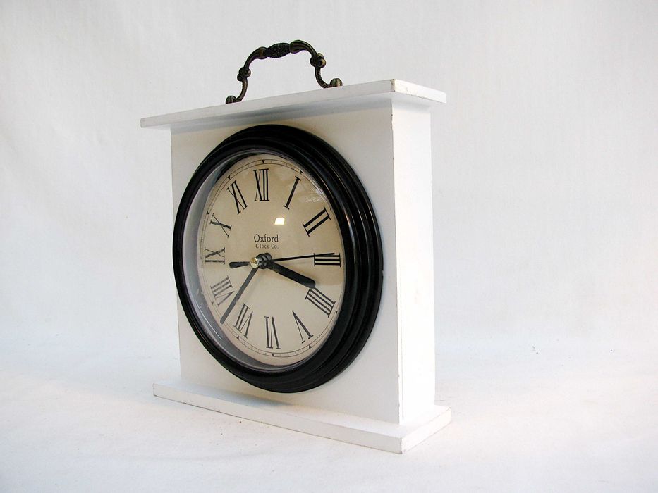 ~* Zegar Kominkowy * Biały *~