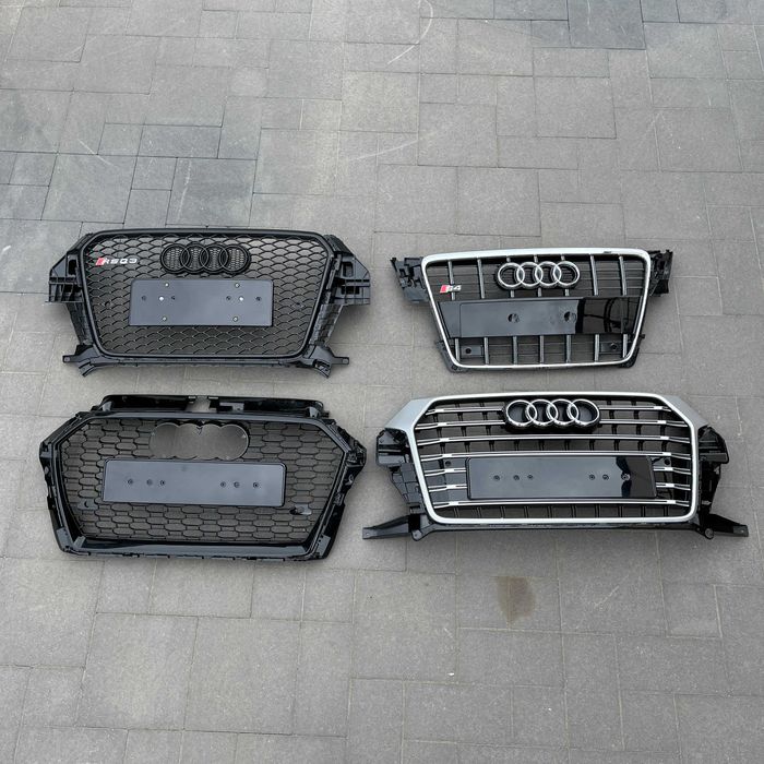 Решетка радиатора ауди Audi черная серая a1a3a4a5a6a7a8q7s6rs4sq5q5q3
