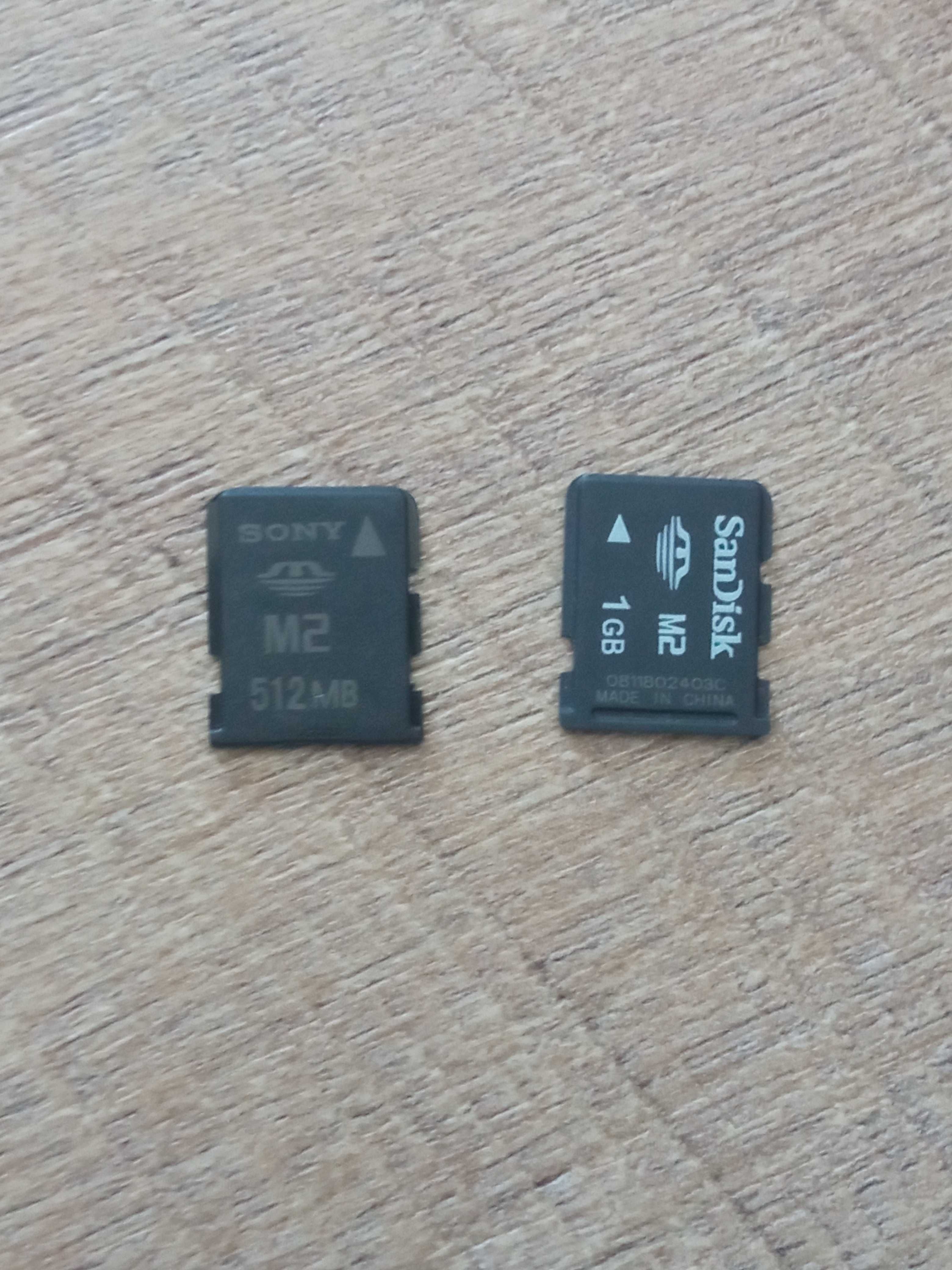 Картка пам'яті 2шт. Sony Memory Stick Micro (M2) 512Mb 1GB