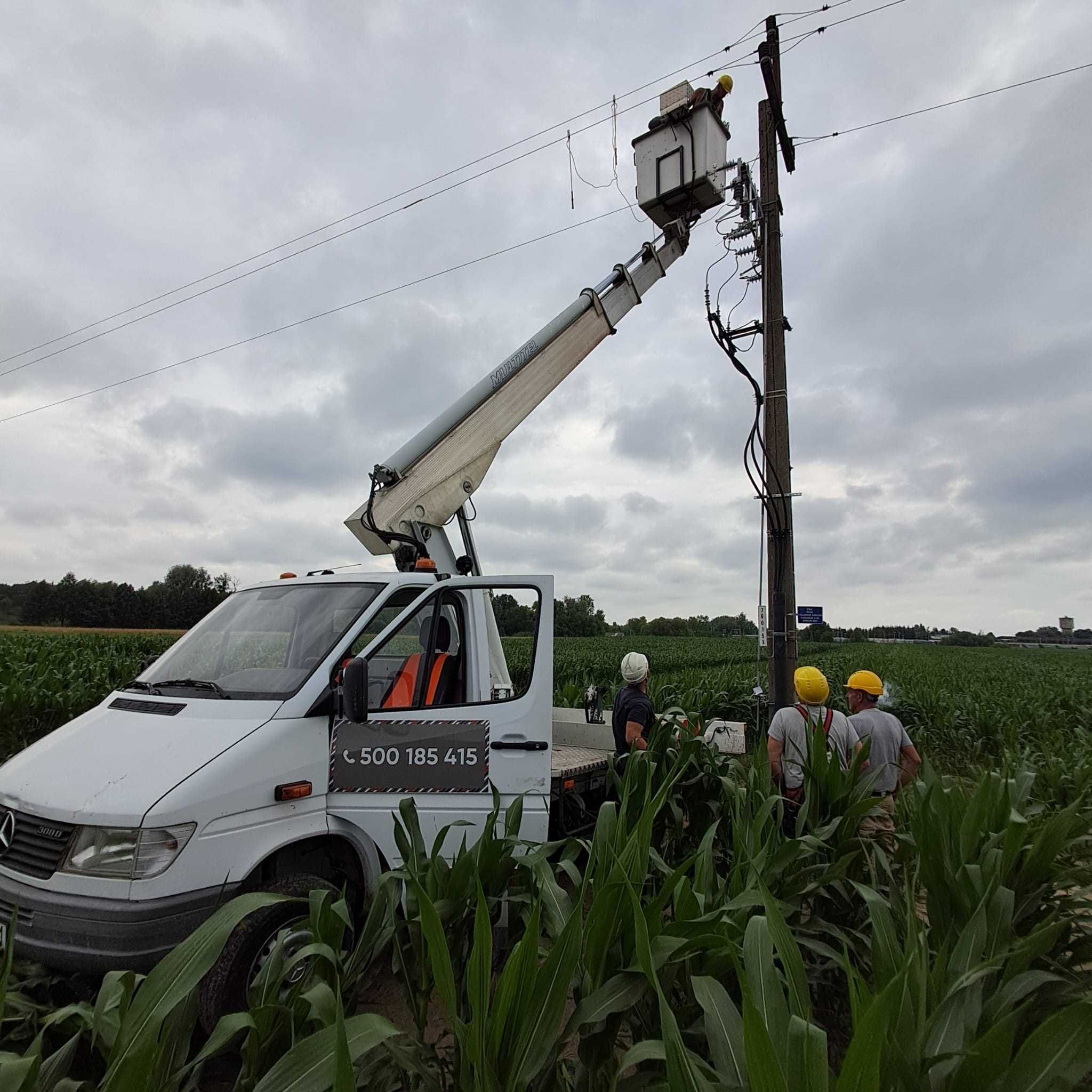 Wynajem zwyżki/podnośnika koszowego operator i paliwo w cenie