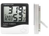 Цифровий термометр гігрометр НТС-1 годинник будильник