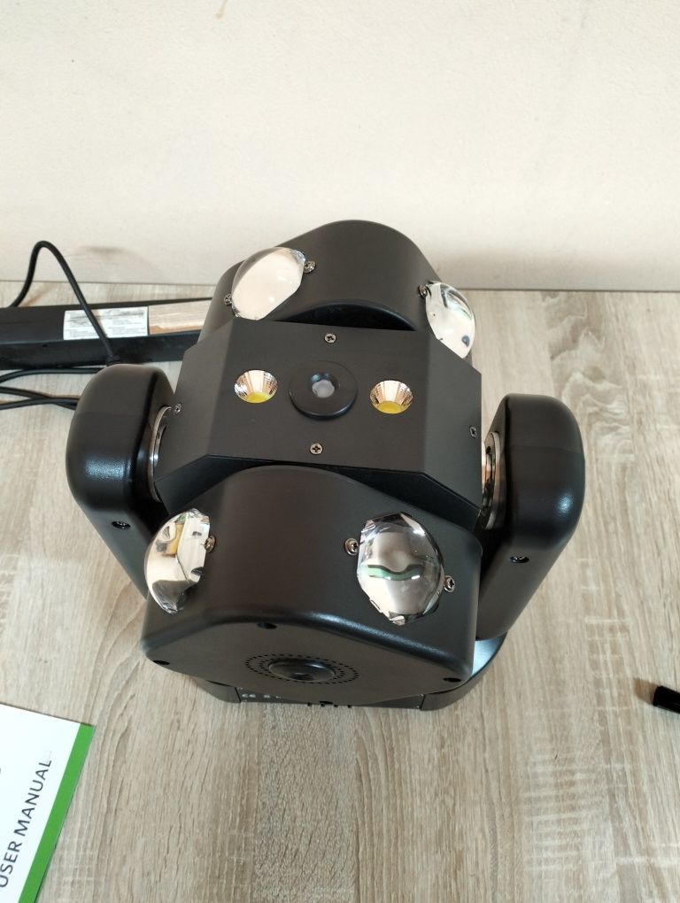 WZYBUTA Głowica 150 W LED światło sceniczne RGBW + lasery DMX512