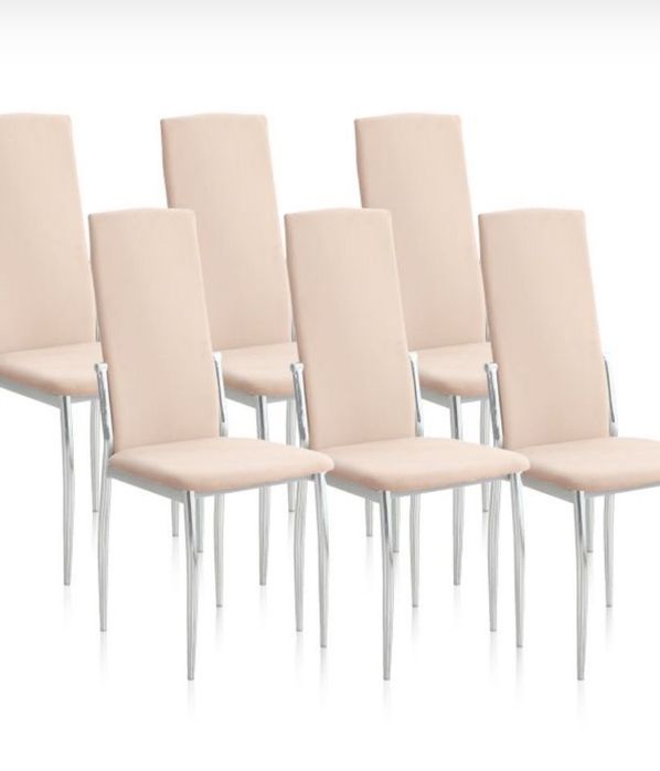 Mesa de jantar extensivel com 6 cadeiras