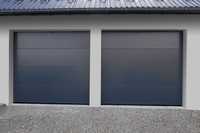 Brama garażowa segmentowa ocieplan 2500x2500 antracyt Czyste powietrze