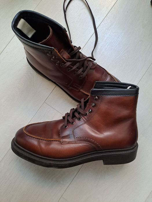 Кожаные ботинки мужские Zara