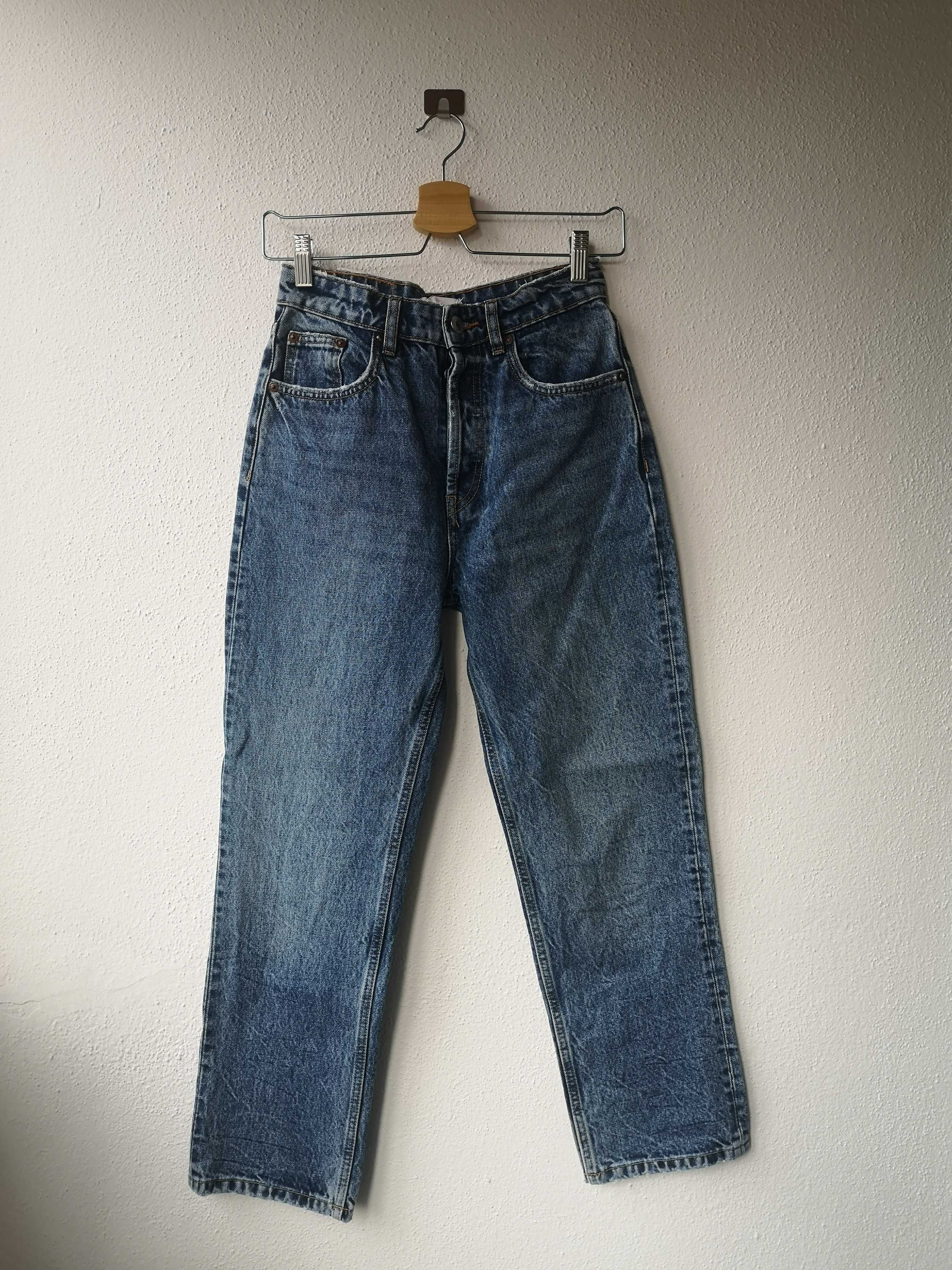 Mom jeans Zara, tamanho 34, como novas