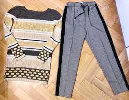 Długi sweter + spodnie Reserved  r.S/36