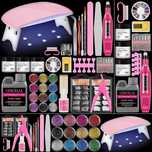 Kit de unhas acrilico completo + forno + broca