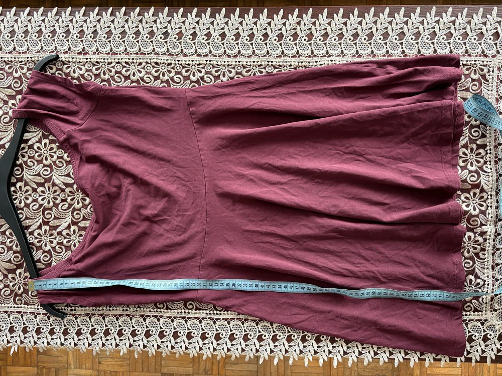 Burgundowa bluzka / sukienka