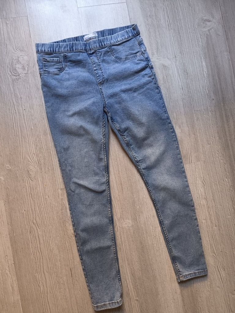 Jeansy push-up na gumce r.42