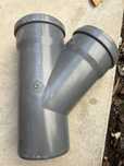 Uniao tubos pvc 110 45 graus