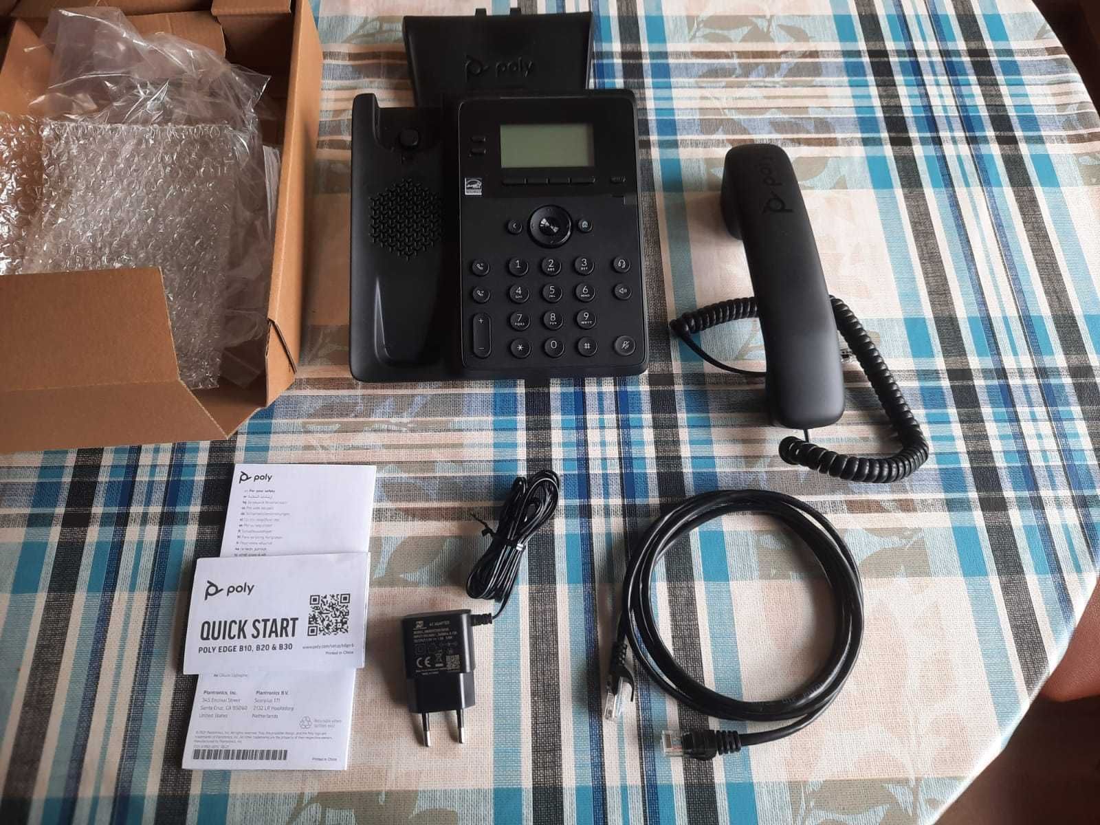 telefon sieciowy VoIP Poly Edge B10 do biura i domu