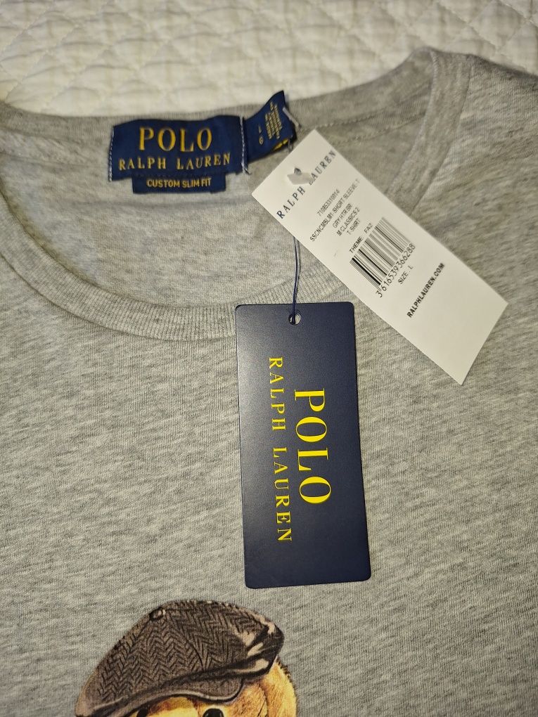 Polo Ralph Lauren T-shirt męski z misiem M i L