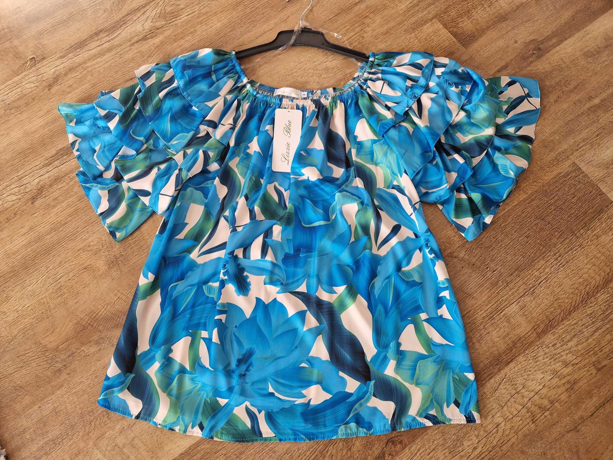 Bluzka hiszpanka Lizzie Blue NOWA