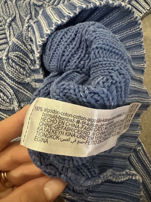 Жилет zara безрукавка жилетка вязаный котоновый гольф кофта свитер