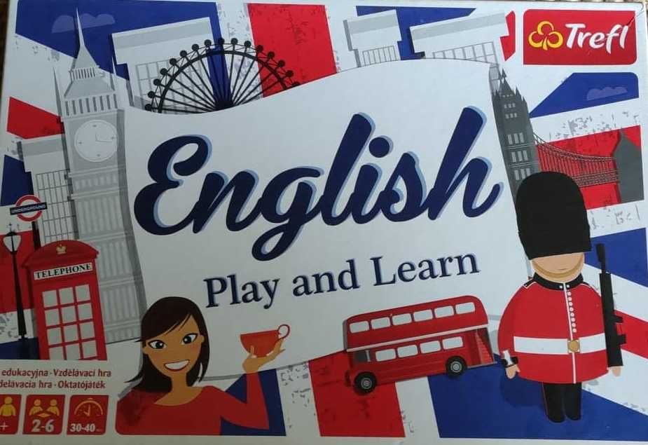 English Play and Learn gra planszowa do nauki angielskiego