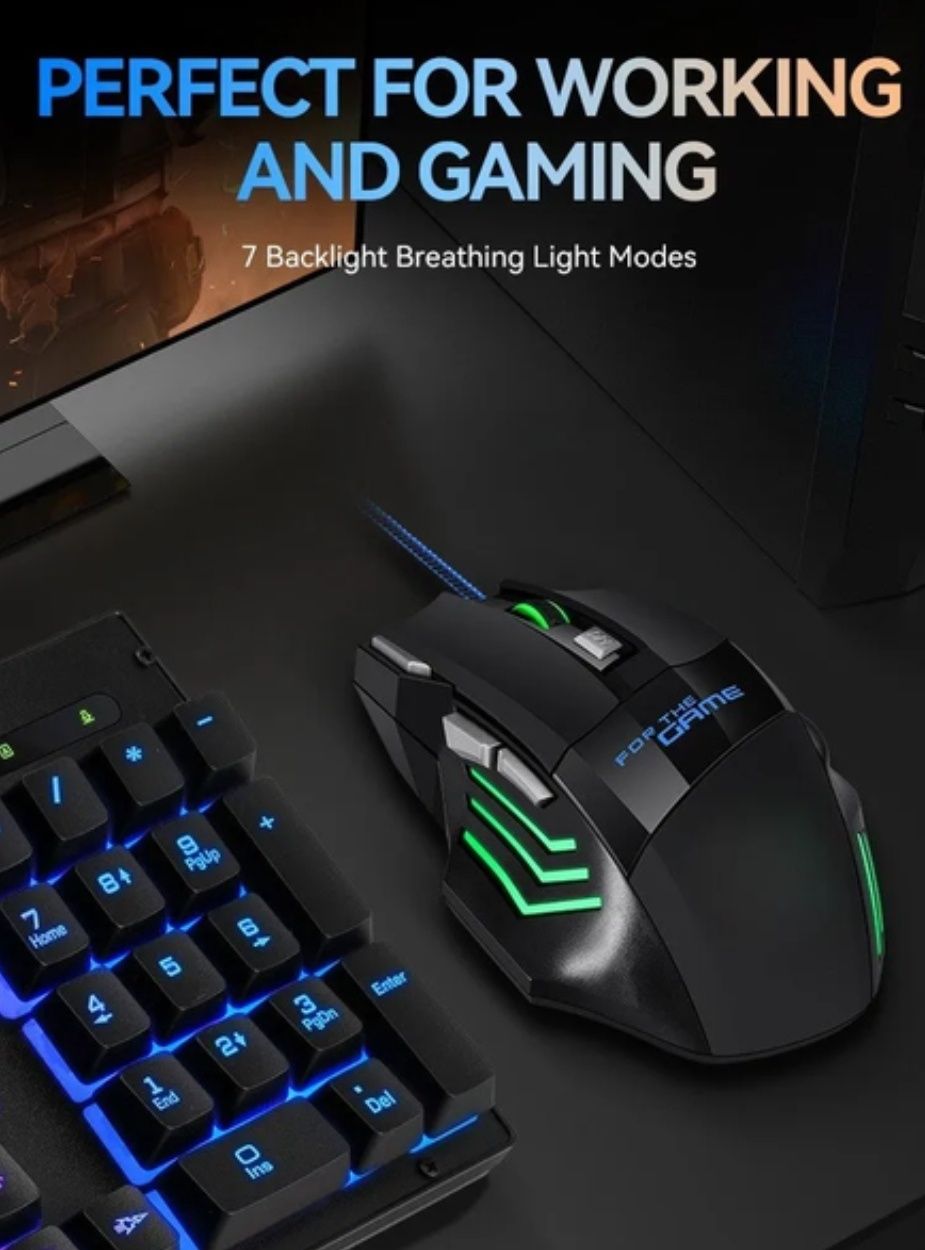 Мышка игровая S288 с RGB подсветкой 5500DPI