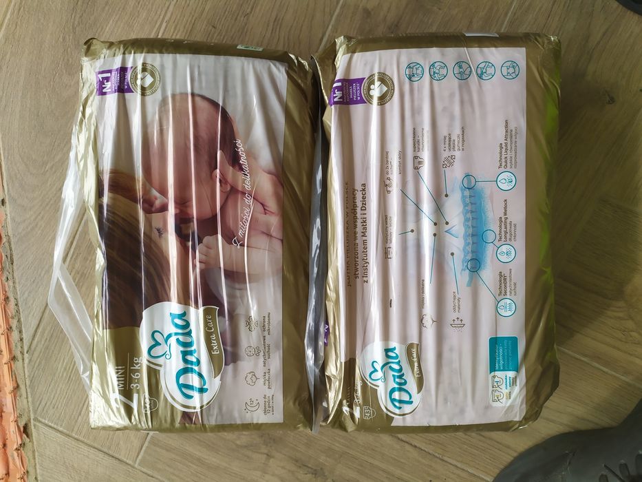2 paczki pieluch DADA EXTRA CARE rozmiar 2