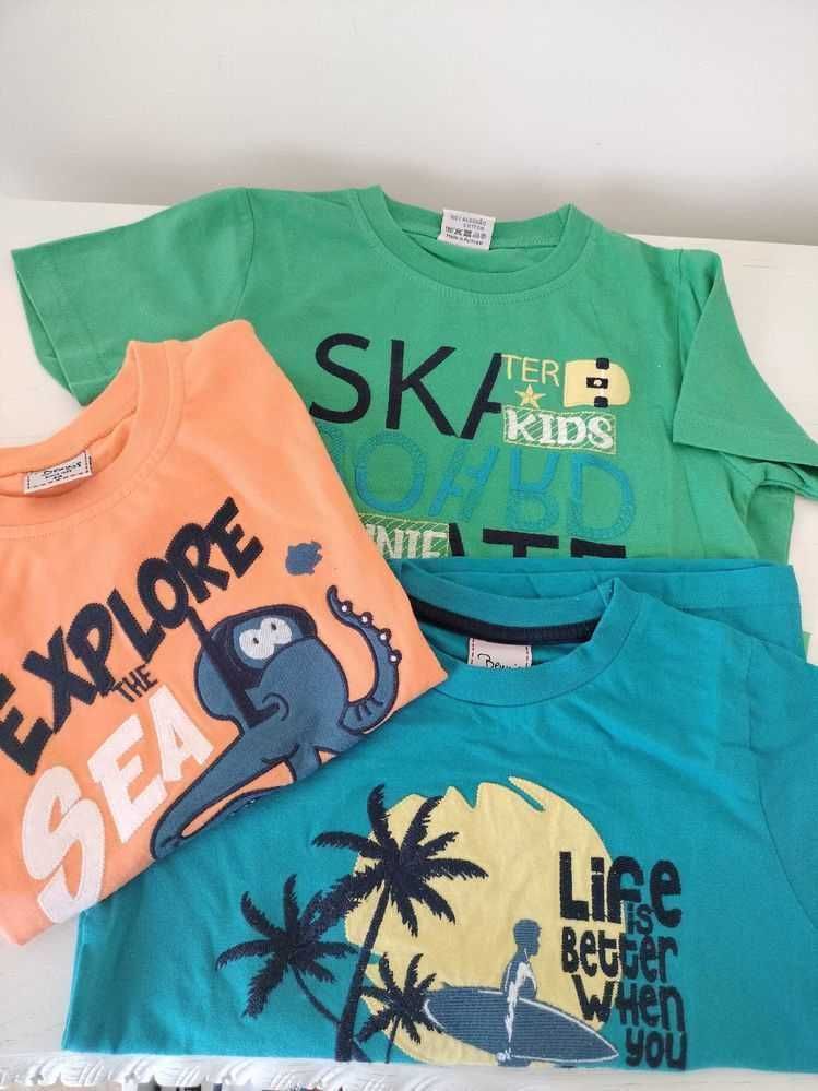 T-shirts como novas menino 4 anos