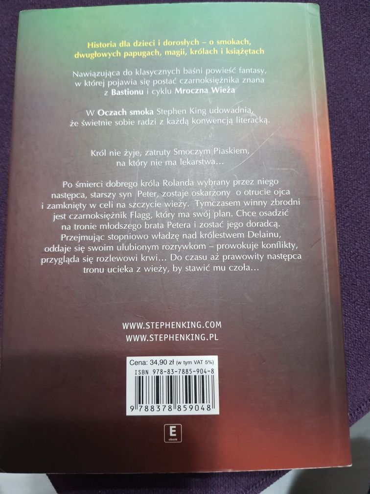 Książka Oczy Smoka Stephen King
