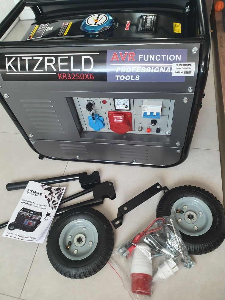 Agregat prądotwórczy na benzynę KITZRELD KR3250X6 NOWY