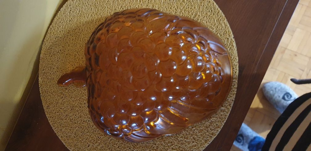 Patera-misa  Indiana Glass Amber