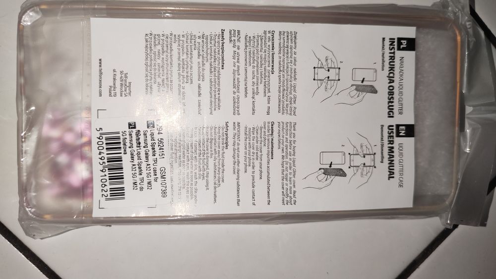 Etui Brokat  + Szkło hartowane 9H do Samsung Galaxy A32 5G