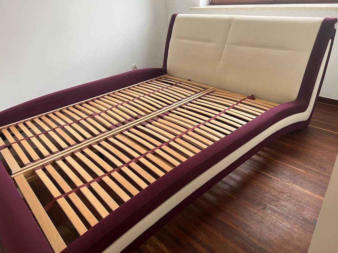 Łóżko tapicerowane Calgary dla materaca 160 x 200