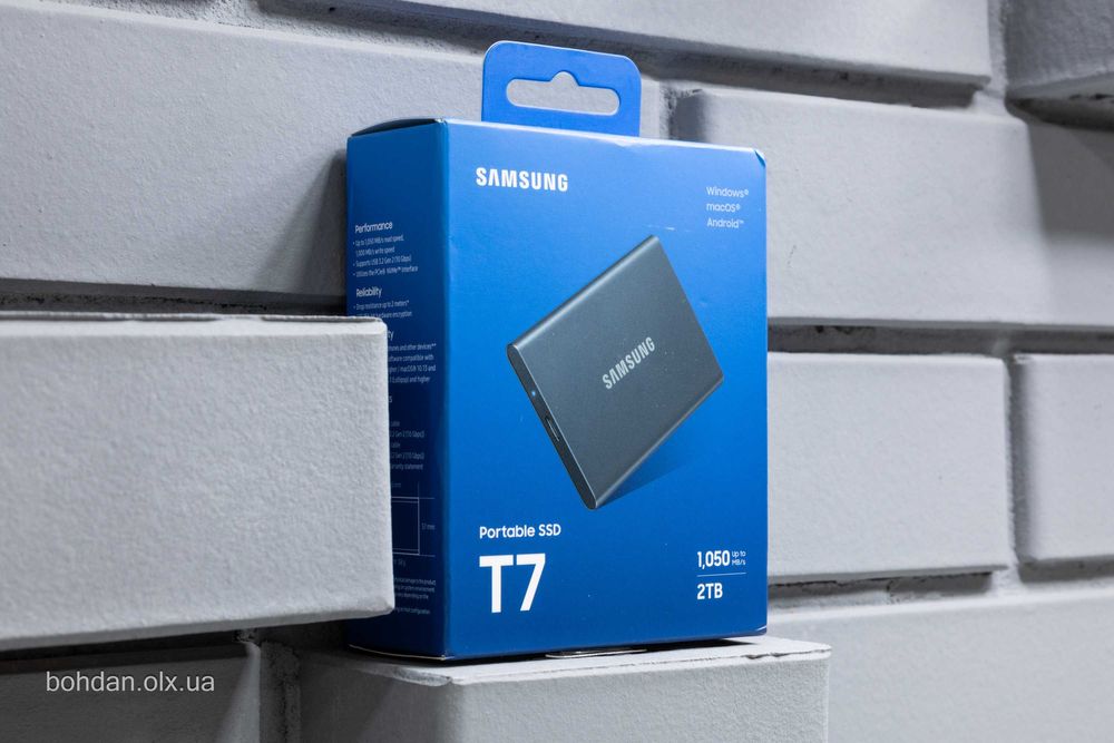 Samsung T7 2TB Portable SSD - Titan Gray (MU-PC2T0T)