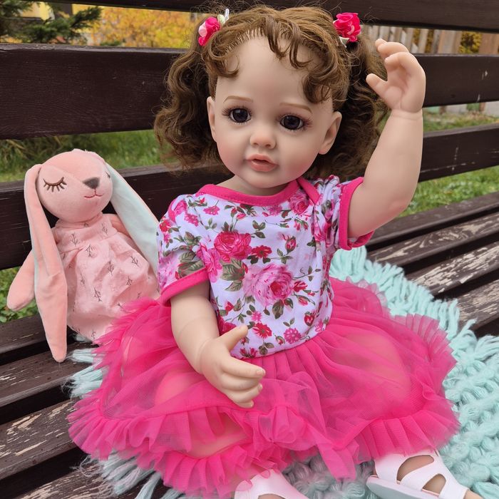 Реборн 55 см, вінілова,  Reborn кукла  Лялька