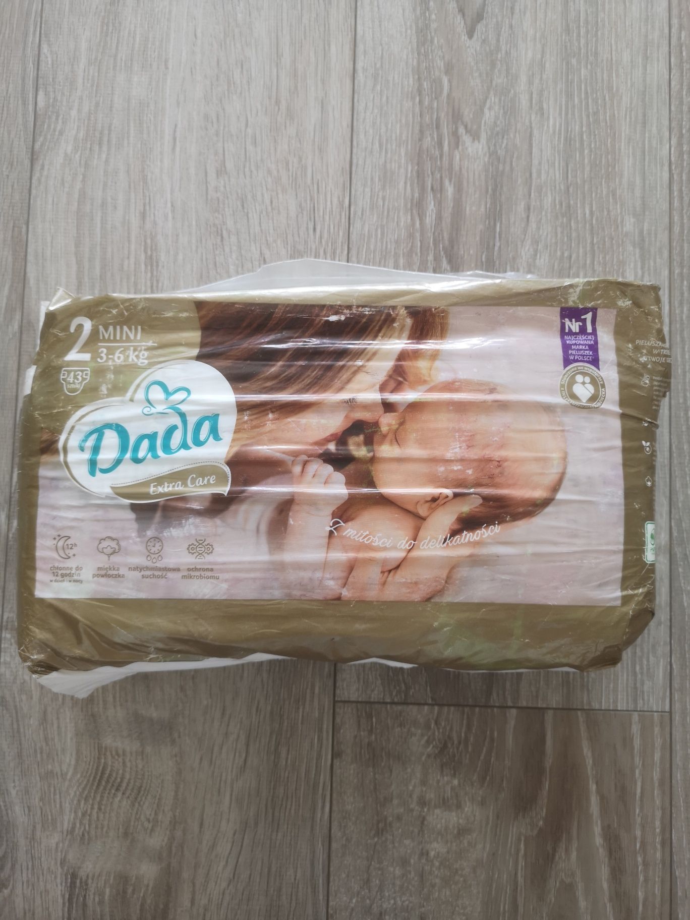 Pieluchy Dada 2 mini nowe pampersy 3 - 6 kg biedronka