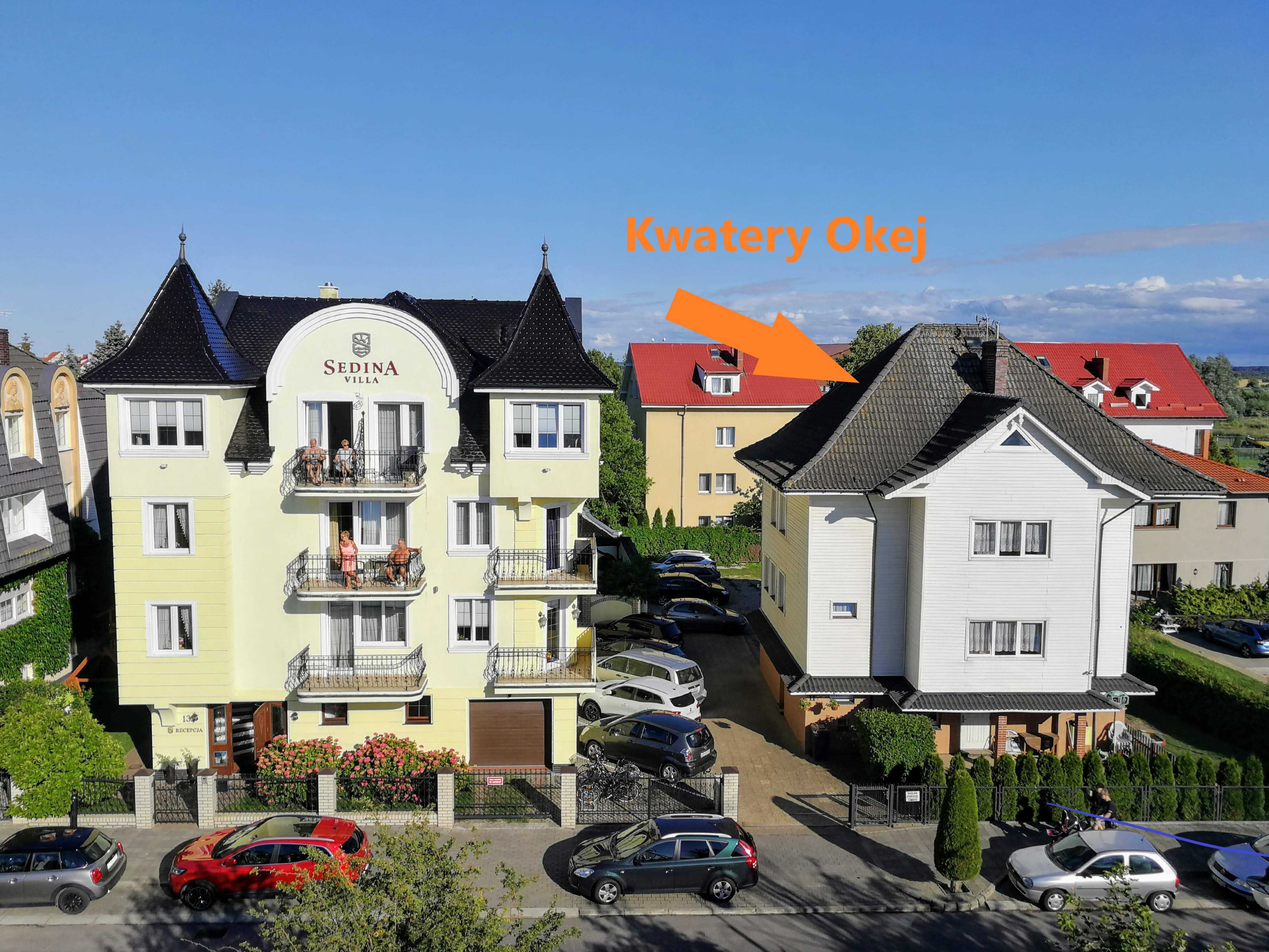 Pokoje 150 m od plaży, "Kwatery Okej" w Rewalu