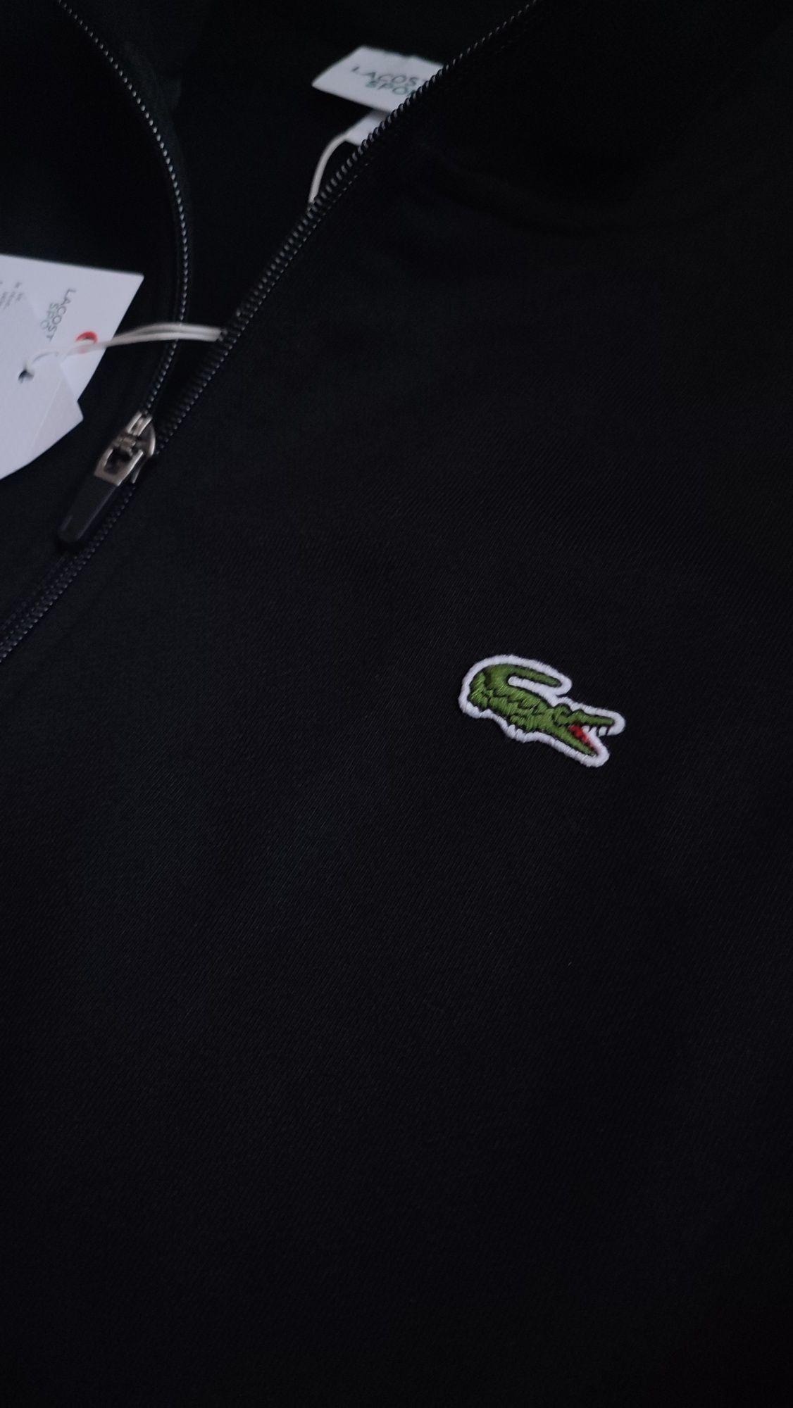 Зіпка LACOSTE total black old money (Розмір S)