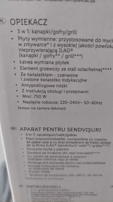 Opiekacz do kanapek