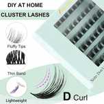 Obeyalash DIY Przedłużanie Rzęs D 10mm 12mm 14mm sztuczne rzęsy
