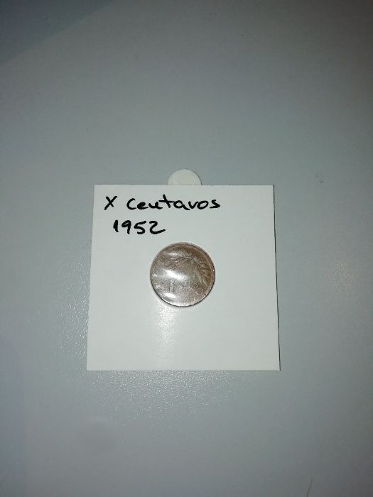 Moeda antigo de X centavos de 1952