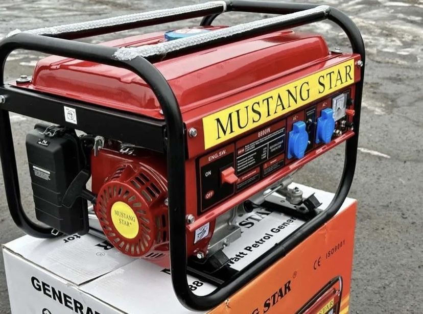 Бензогенератор Mustang star (4.4кВт) новий Бензиновий генегатор